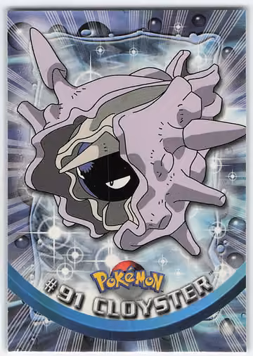 Cloyster — Pokemon 2000 Topps TV · #91 · Englisch, Vorderseite
