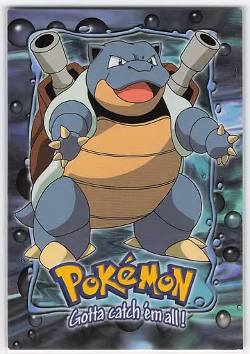 Blastoise — Pokemon 1999 Topps Movie Evolution · #E9 of 12 · Englisch, Vorderseite