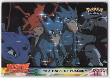 The Tears Of Pokémon — Pokemon 1999 Topps Movie · #37 · Englisch, Vorderseite