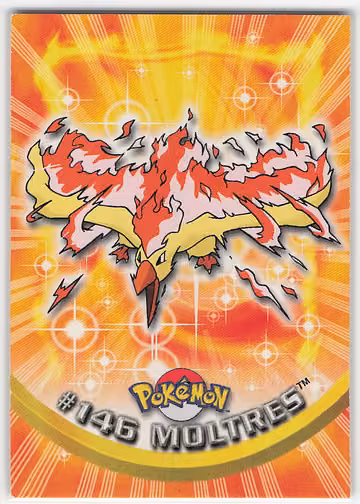 Moltres — Pokemon 2000 Topps TV · #146 · Englisch, Vorderseite