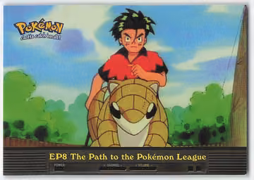 The Path to the Pokémon League — Pokemon 2000 Topps TV · #EP8 · Englisch, Vorderseite