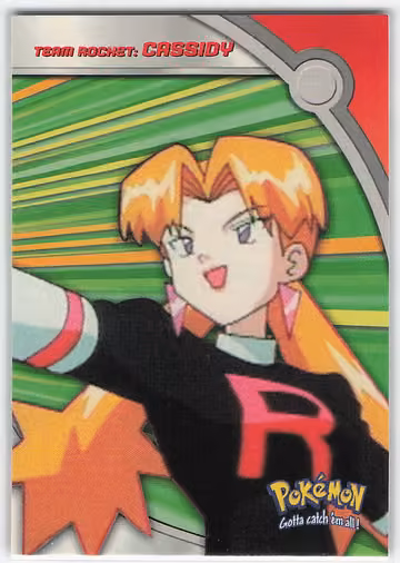 Cassidy — Pokemon 2000 Topps TV Heroes & Villains · #HV5 · Englisch, Vorderseite