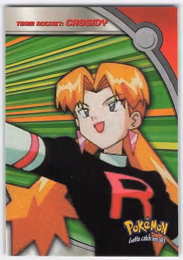 Cassidy — Pokemon 2000 Topps TV Heroes & Villains · #HV5 · Englisch, Vorderseite