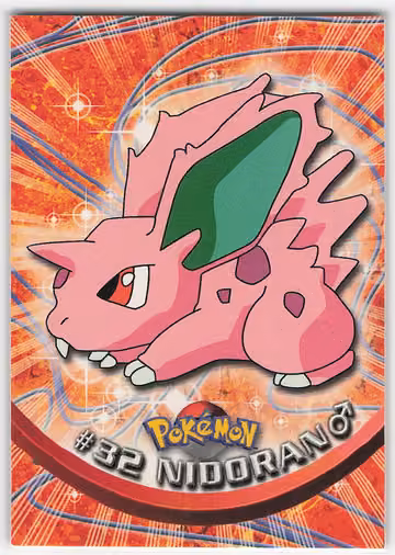 Nidoran♂ — Pokemon 1999 Topps TV · #32 · Englisch, Vorderseite