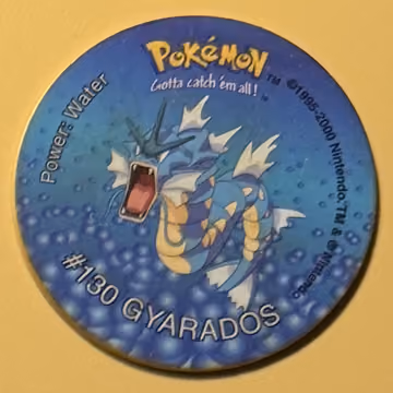 Gyarados — Tazo · Tazo 2 · Tazo Nr. 62 · Englisch, Vorderseite