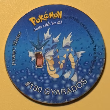 Gyarados — Tazo · Tazo 2 · Tazo Nr. 62 · Englisch, Vorderseite