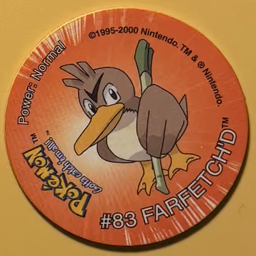 Farfetch'd — Tazo · Tazo 2 · Tazo Nr. 35 · Englisch, Vorderseite
