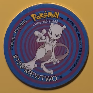 Mewtwo — Tazo · Tazo 2 · Tazo Nr. 55 · Englisch, Vorderseite