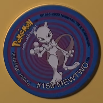 Mewtwo — Tazo · Tazo 2 · Tazo Nr. 55 · Englisch, Vorderseite