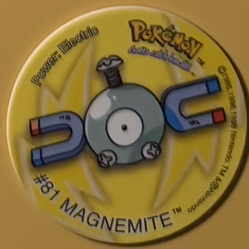 Magnemite — Tazo · Tazo · Tazo Nr. 30 · Englisch, Vorderseite