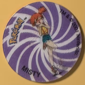 Misty — Tazo · 3D Tazos – Collectors Item · Tazo Nr. 3 · Englisch, Vorderseite