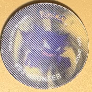 Gastly – Haunter – Gengar — Tazo · 3D Tazos · Tazo Nr. 16 · Englisch, Vorderseite