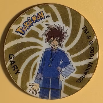 Gary — Tazo · 3D Tazos – Collectors Item · Tazo Nr. 5 · Englisch, Vorderseite