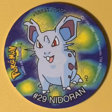 Nidoran♀ — Tazo · Tazo · Tazo Nr. 26 · Englisch, Vorderseite