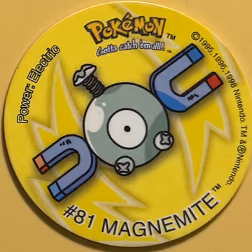 Magnemite — Tazo · Tazo · Tazo Nr. 30 · Englisch, Vorderseite