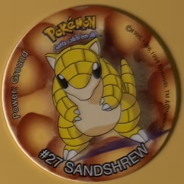 Sandshrew — Tazo · Tazo · Tazo Nr. 8 · Englisch, Vorderseite