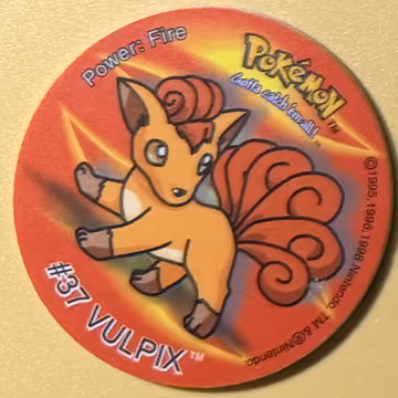 Vulpix — Tazo · Tazo · Tazo Nr. 9 · Englisch, Vorderseite