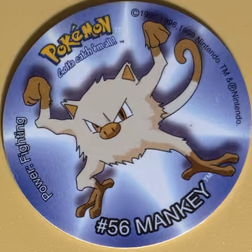 Mankey — Tazo · Tazo · Tazo Nr. 28 · Englisch, Vorderseite
