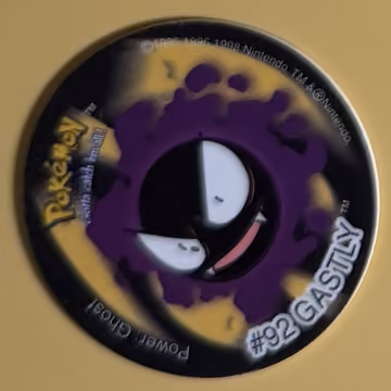 Gastly — Tazo · Tazo · Tazo Nr. 27 · Englisch, Vorderseite