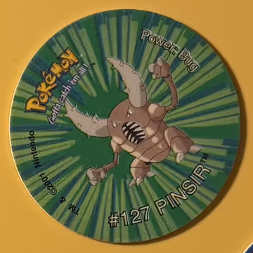Pinsir — Tazo · Tazo 3 · Tazo Nr. 126 · Englisch, Vorderseite