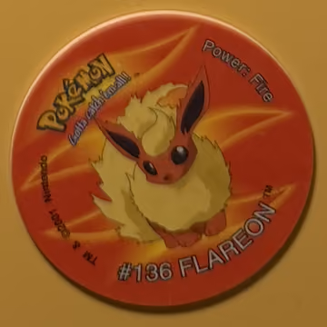 Flareon — Tazo · Tazo 3 · Tazo Nr. 130 · Englisch, Vorderseite