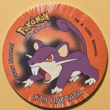Rattata — Tazo · Tazo 3 · Tazo Nr. 93 · Englisch, Vorderseite