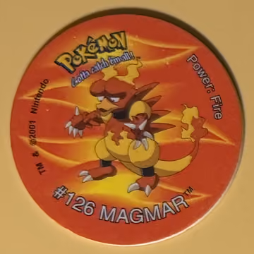 Magmar — Tazo · Tazo 3 · Tazo Nr. 121 · Englisch, Vorderseite