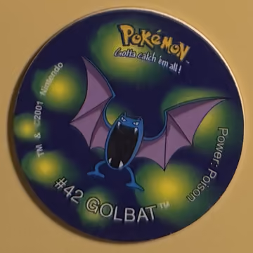 Golbat — Tazo · Tazo 3 · Tazo Nr. 103 · Englisch, Vorderseite