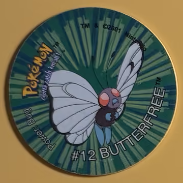 Butterfree — Tazo · Tazo 3 · Tazo Nr. 90 · Englisch, Vorderseite