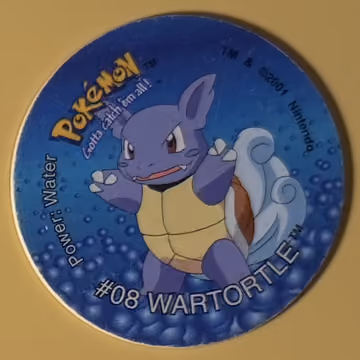 Wartortle — Tazo · Tazo 3 · Tazo Nr. 87 · Englisch, Vorderseite