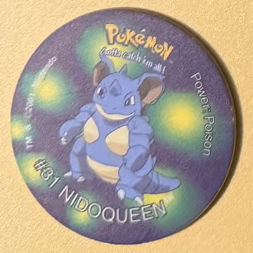 Nidoqueen — Tazo · Tazo 3 · Tazo Nr. 98 · Englisch, Vorderseite