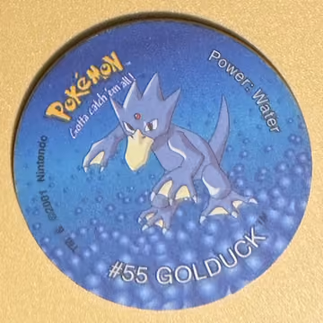 Golduck — Tazo · Tazo 3 · Tazo Nr. 109 · Englisch, Vorderseite