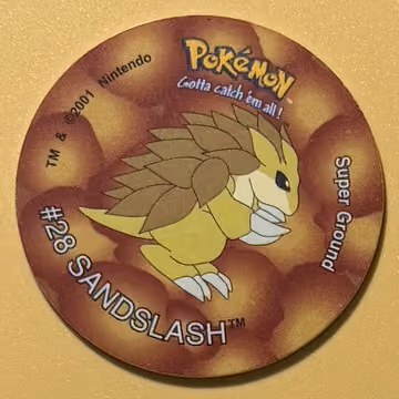 Sandslash — Tazo · Tazo 3 · Tazo Nr. 97 · Englisch, Vorderseite