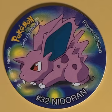 Nidoran♂ — Tazo · Tazo 3 · Tazo Nr. 99 · Englisch, Vorderseite