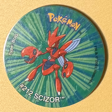 Scizor — Tazo · Last Ever Collection · Tazo Nr. 35 · Englisch, Vorderseite