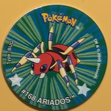 Ariados — Tazo · Last Ever Collection · Tazo Nr. 3 · Englisch, Vorderseite