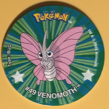 Venomoth — Tazo · Last Ever Collection · Tazo Nr. 4 · Englisch, Vorderseite