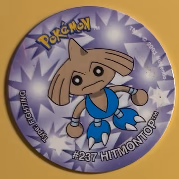 Hitmontop — Tazo · Last Ever Collection · Tazo Nr. 8 · Englisch, Vorderseite
