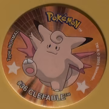 Clefable — Tazo · Last Ever Collection · Tazo Nr. 14 · Englisch, Vorderseite