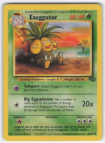 Exeggutor — Jungle · #35 · Englisch, Vorderseite