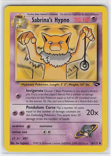 Sabrina's Hypno — Gym Challenge · #56 · Englisch, Vorderseite