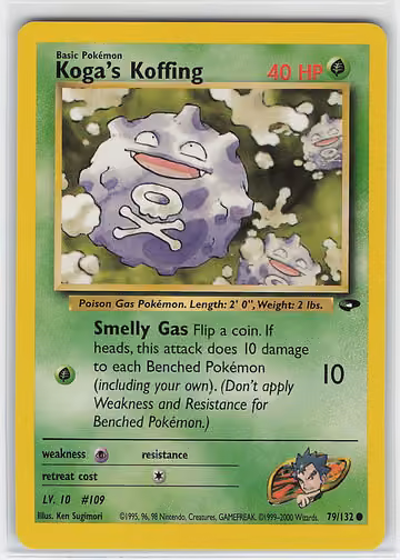 Koga's Koffing — Gym Challenge · #79 · Englisch, Vorderseite