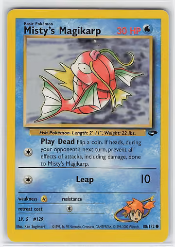 Misty's Magikarp — Gym Challenge · #88 · Englisch, Vorderseite