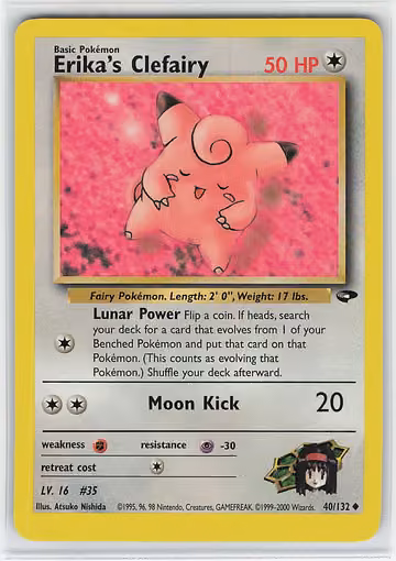 Erika's Clefairy — Gym Challenge · #40 · Englisch, Vorderseite