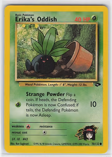 Erika's Oddish — Gym Challenge · #70 · Englisch, Vorderseite