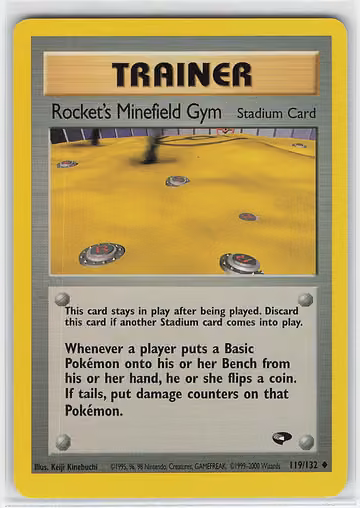 Rocket's Minefield Gym — Gym Challenge · #119 · Englisch, Vorderseite