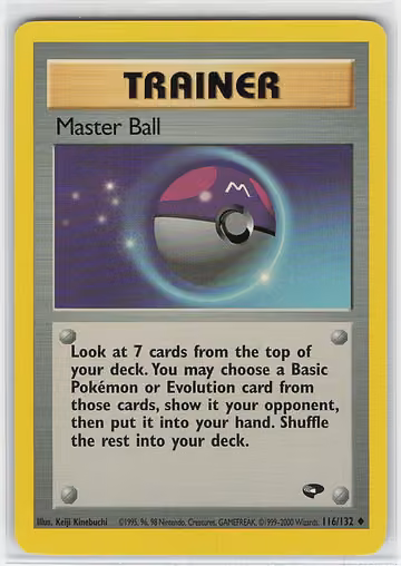 Master Ball — Gym Challenge · #116 · Englisch, Vorderseite