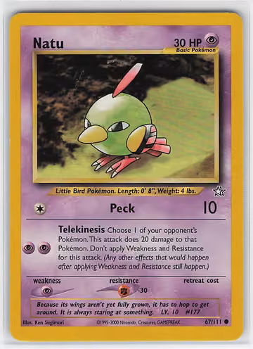 Natu — Neo Genesis · #67 · Englisch, Vorderseite