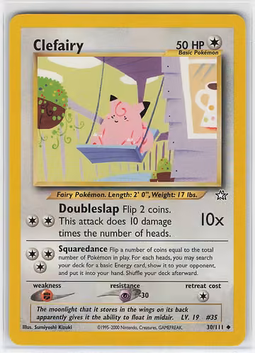 Clefairy — Neo Genesis · #30 · Englisch, Vorderseite