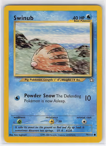 Swinub — Neo Genesis · #79 · Englisch, Vorderseite